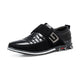 Gaitcraft - Oxford à scratch en cuir - Noir