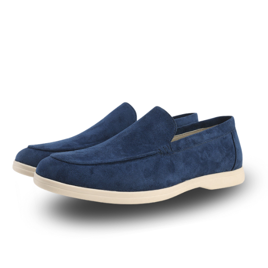 Gaitcraft - Mocassin en Daim – Bleu Marine