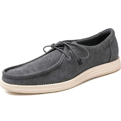 Gaitcraft - Chaussure confortable en daim pour tous les jours – Grise