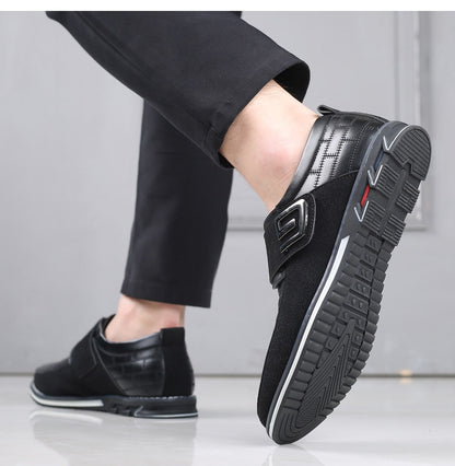 Gaitcraft - Oxford à scratch en cuir - Noir