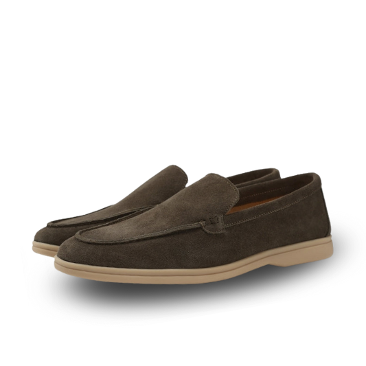 Gaitcraft - Premium Loafer en daim – Marron