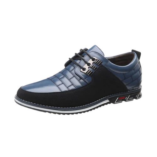 Gaitcraft - Oxford Derby Stripe en cuir – Bleu