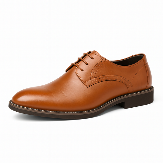 Gaitcraft - Wingtip Dress chaussures habillées en cuir véritable – Beige