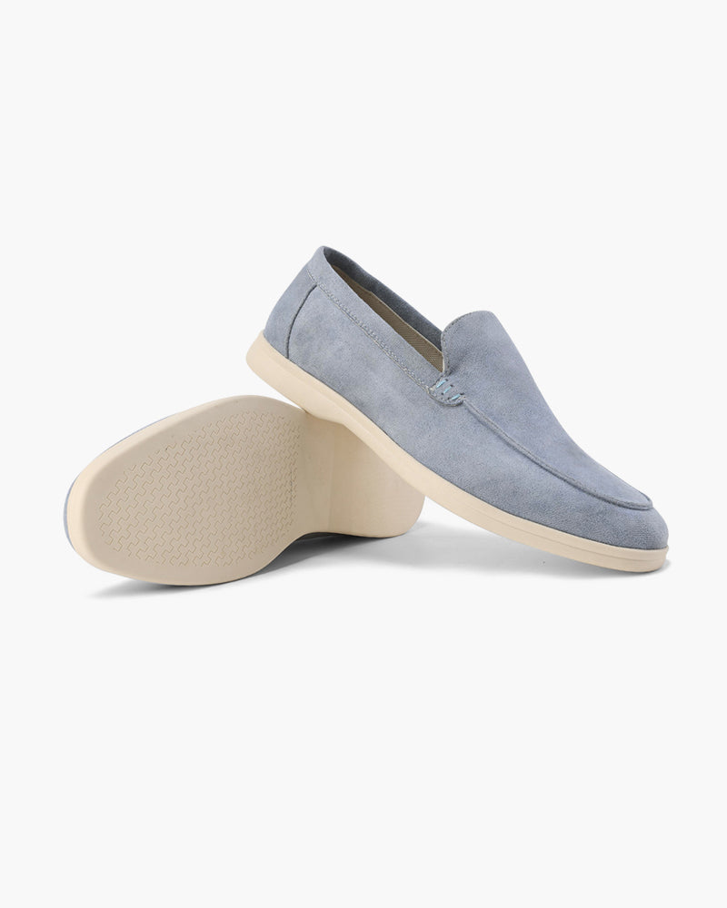 Gaitcraft - Mocassin en daim - Bleu Fumé