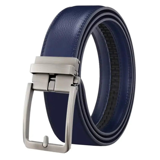 Gaitcraft - Ceinture Pour Homme en Cuir Véritable Ajustable - Bleu