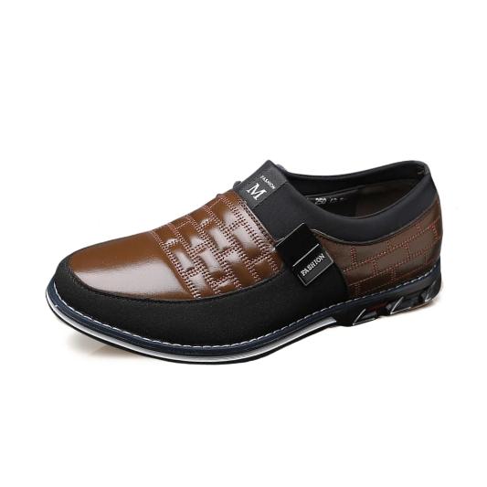Gaitcraft - Chaussures en cuir Slip-On - Marron