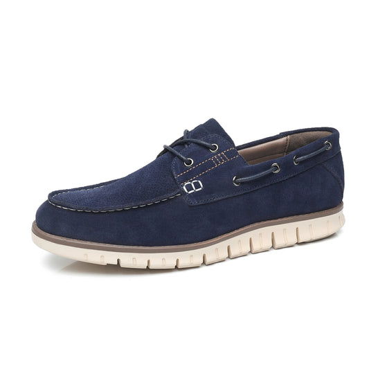 Gaitcraft – Mocassins en cuir véritable – Bleu