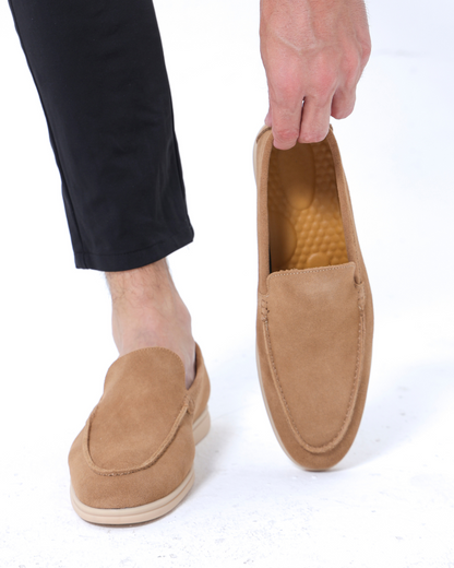 Gaitcraft - Premium Loafers en daim - Marron caramel