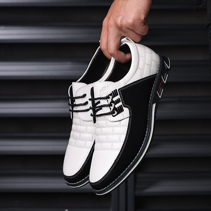 Gaitcraft – Chaussures Oxford Derby en cuir véritable – Blanc