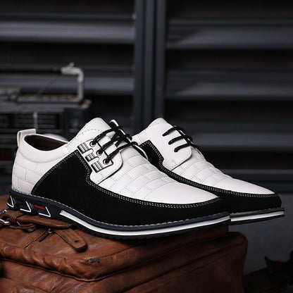 Gaitcraft – Chaussures Oxford Derby en cuir véritable – Blanc