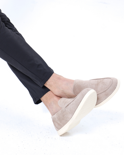Gaitcraft - Suede Chaussures en daim véritable – Gris clair