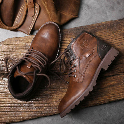 Gaitcraft - Old Town Bottes en cuir véritable – Marron