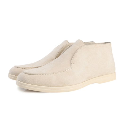 Gaitcraft - Chaussures hautes en daim véritable - Beige