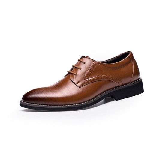 Gaitcraft - Wingtip Classiques Chaussures habillées en cuir véritable – Marron