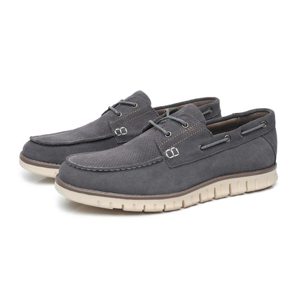 Gaitcraft - Mocassin en cuir véritable – Gris
