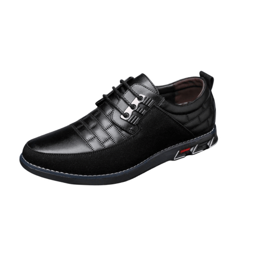 Gaitcraft - Oxford Derby No-Stripe Chaussures en cuir – Noir