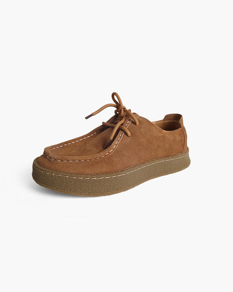 Gaitcraft - Premium Chaussures de ville en daim - Marron caramel
