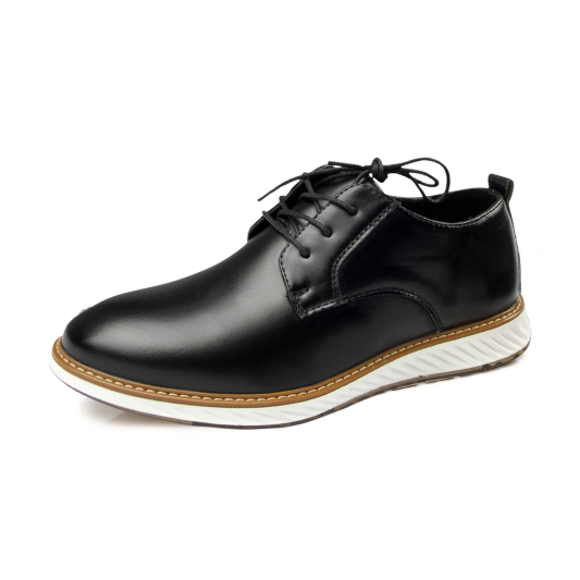 Gaitcraft – Grandeur Dress Chaussures habillées en cuir véritable – Noir