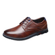 Gaitcraft - Oxford Lisse chaussures habillées en cuir véritable – Marron