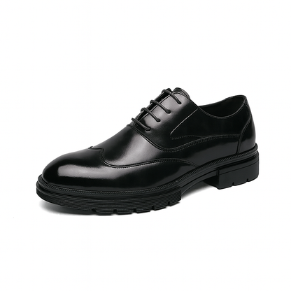 Gaitcraft - Fiore chaussures habillées en cuir véritable - Noir