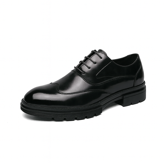 Gaitcraft - Fiore chaussures habillées en cuir véritable - Noir