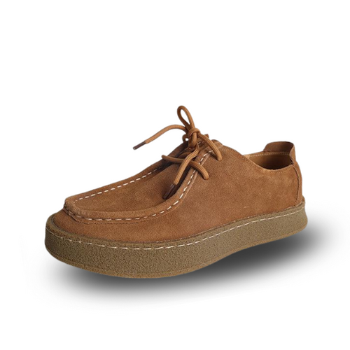 Gaitcraft - Premium Chaussures de ville en daim - Marron caramel