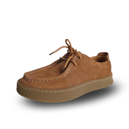 Gaitcraft - Premium Chaussures de ville en daim - Marron caramel