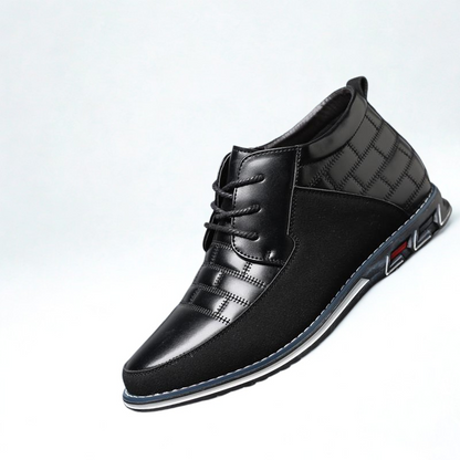 Gaitcraft - Oxford Derby baskets montantes en cuir véritable - Noir