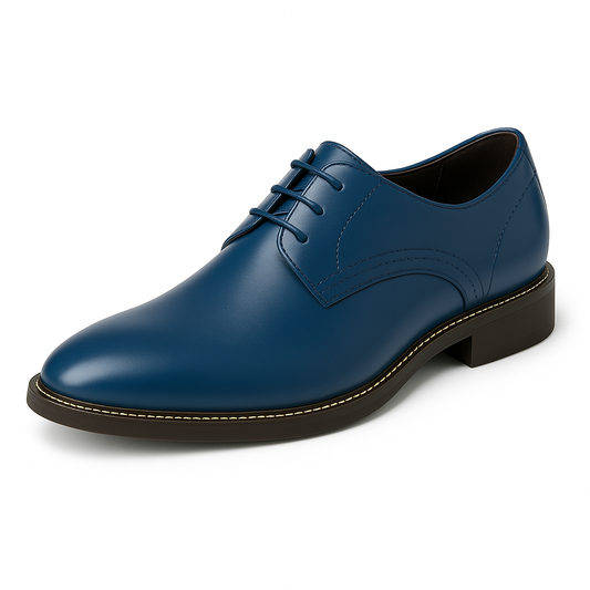 Gaitcraft - Wingtip Dress chaussures habillées en cuir véritable - Bleu