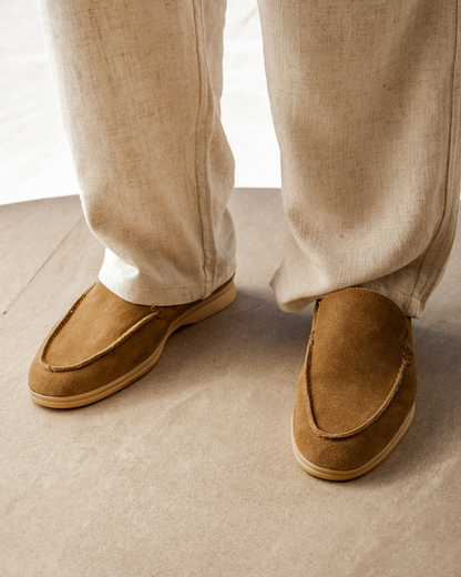 Gaitcraft - Premium Loafers en daim - Marron caramel