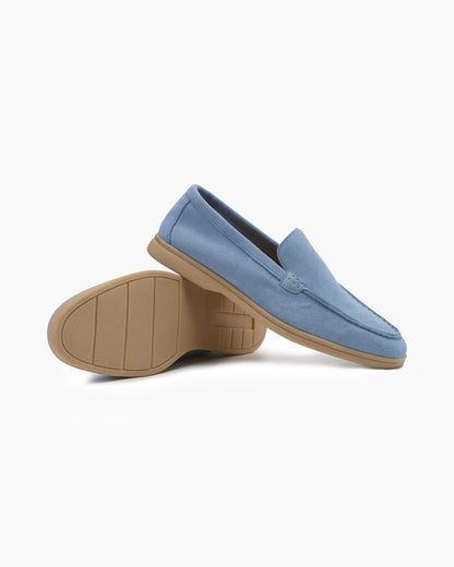 Gaitcraft - Premium Loafer en daim - Bleu ciel
