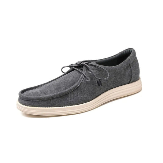 Gaitcraft - Chaussure confortable en daim pour tous les jours – Grise
