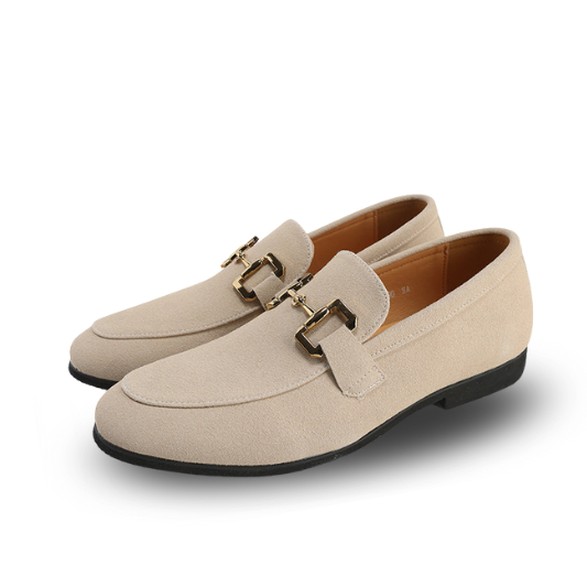 Gaitcraft - Pennyloafer en Daim – Beige