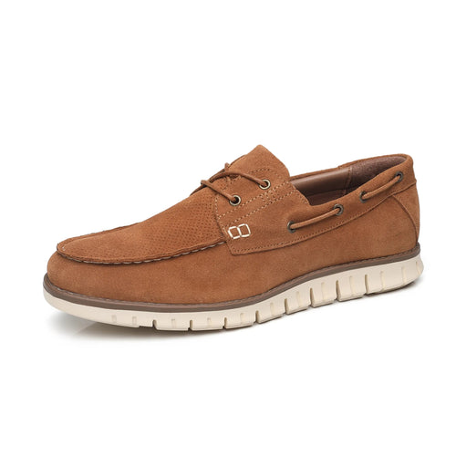 Gaitcraft – Mocassins en cuir véritable – Marron