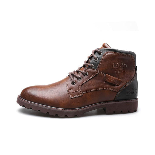 Gaitcraft - Old Town Bottes en cuir véritable – Marron