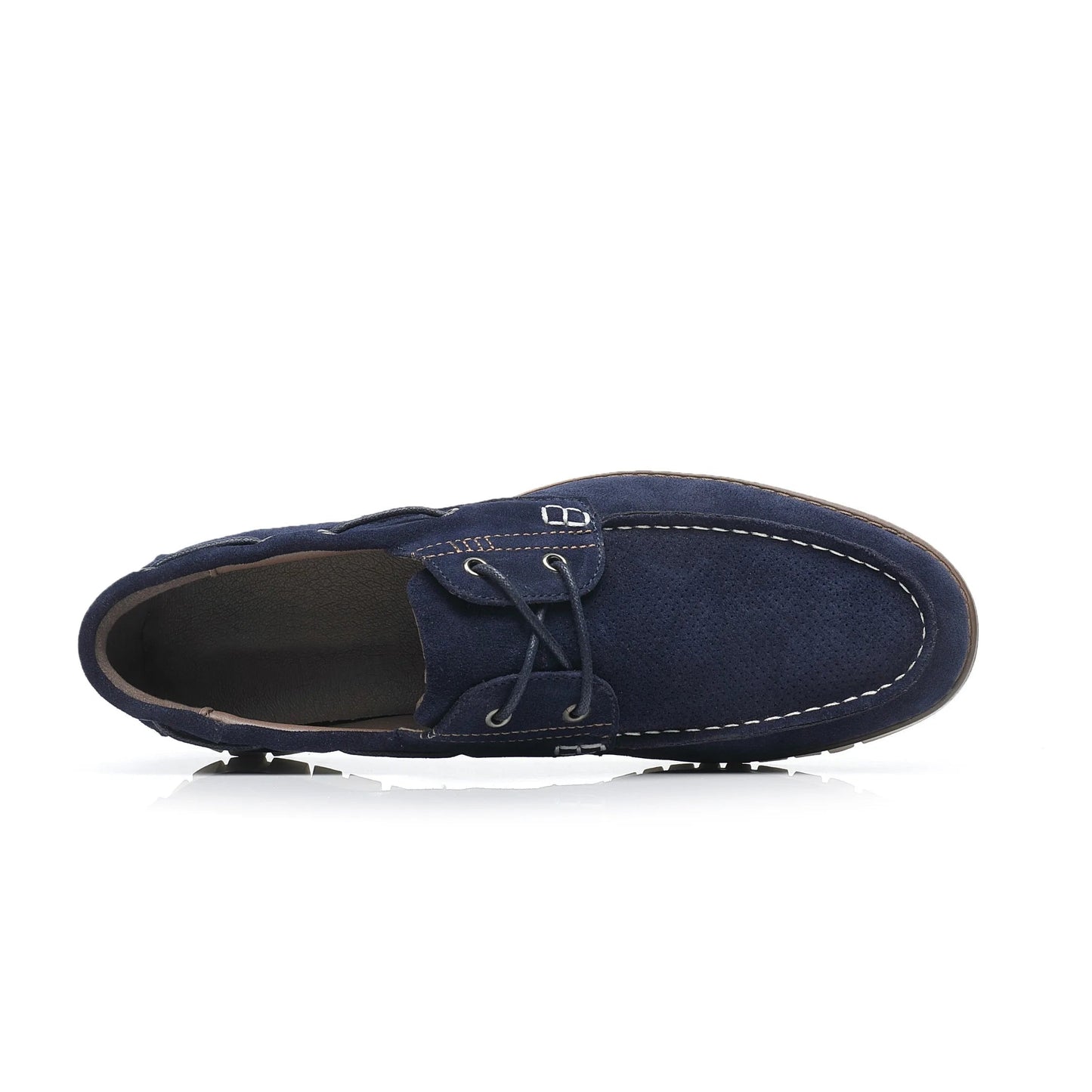 Gaitcraft – Mocassins en cuir véritable – Bleu