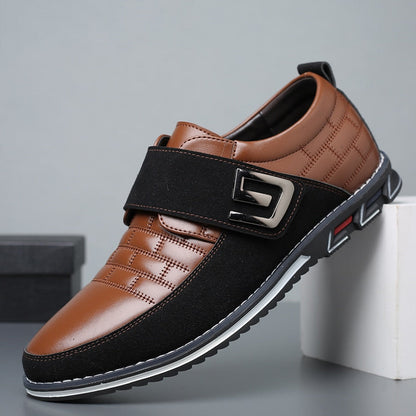 Gaitcraft - Oxford Chaussure en cuir à scratch - Marron
