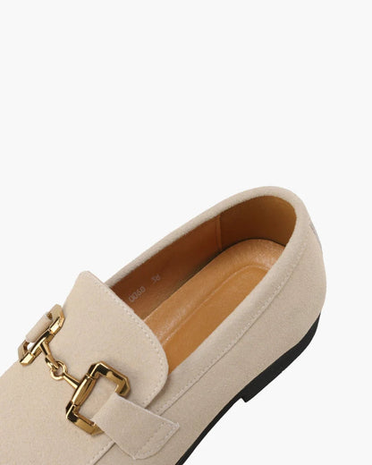 Gaitcraft - Pennyloafer en Daim – Beige