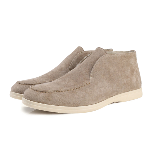 Gaitcraft - Chaussures hautes en daim véritable - Beige