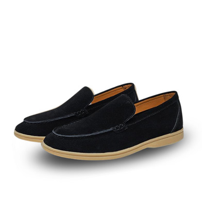 Gaitcraft - Premium Loafer en Daim – Noir