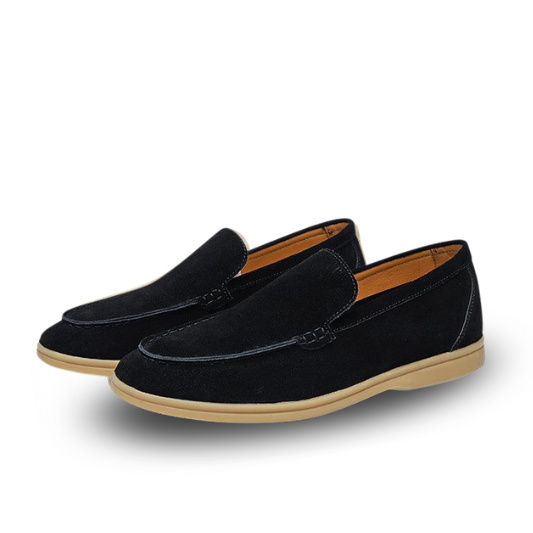 Gaitcraft - Premium Loafer en Daim – Noir