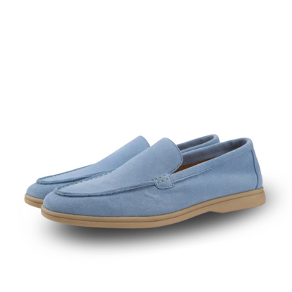 Gaitcraft - Premium Loafer en daim - Bleu ciel