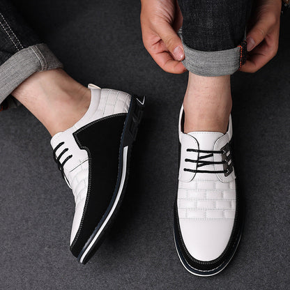 Gaitcraft – Chaussures Oxford Derby en cuir véritable – Blanc