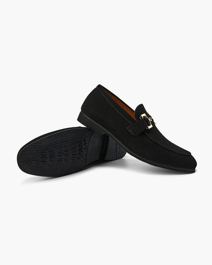 Gaitcraft - Pennyloafer en Daim – Noire