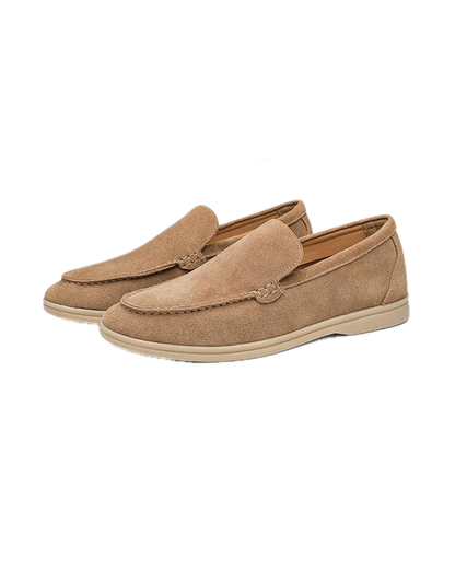 Gaitcraft - Premium Loafers en daim - Marron caramel
