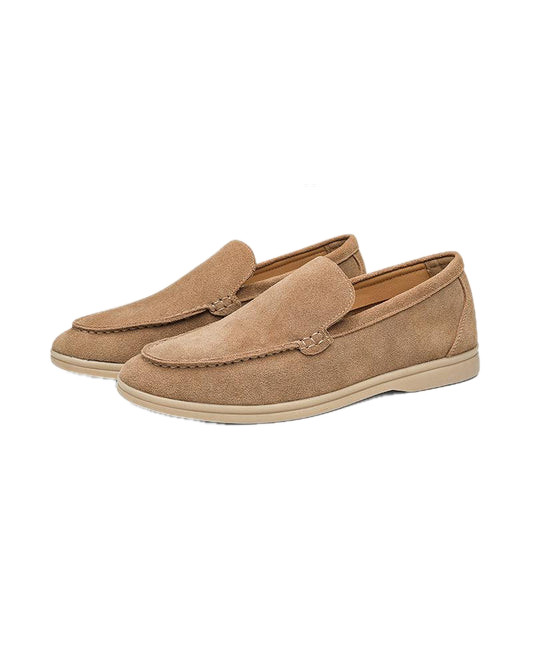 Gaitcraft - Premium Loafers en daim - Marron caramel
