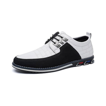 Gaitcraft – Chaussures Oxford Derby en cuir véritable – Blanc