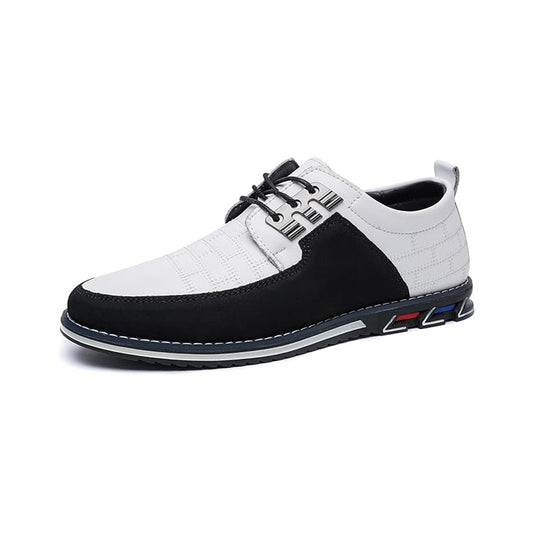 Gaitcraft – Chaussures Oxford Derby en cuir véritable – Blanc