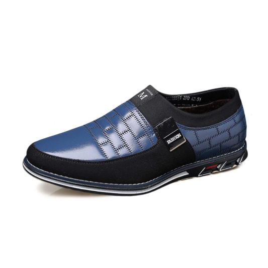 Gaitcraft - Chaussures en cuir Slip-On - Bleu