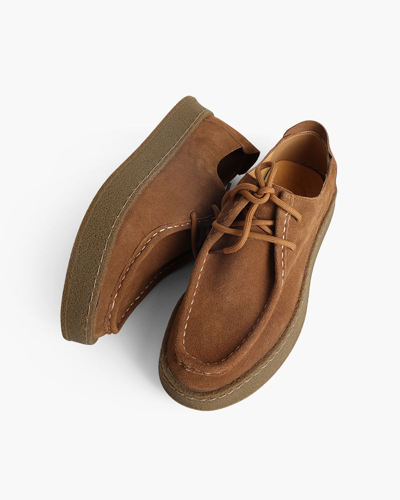 Gaitcraft - Premium Chaussures de ville en daim - Marron caramel